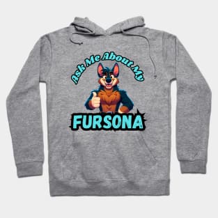 Ask Me About My Doberman Fursona Furry Art Hoodie